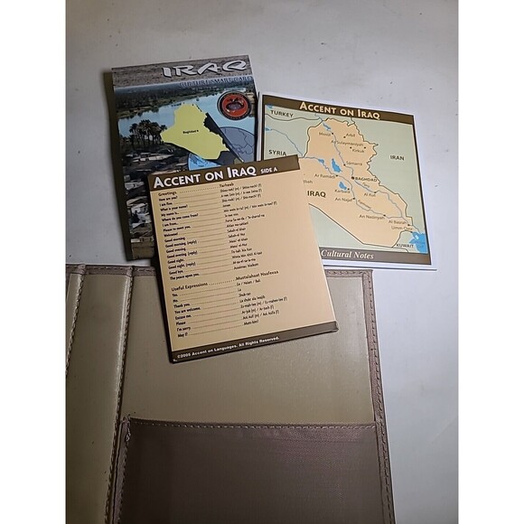 Vintage ACCENT ON IRAQ Language and Culture of Iraq Flashcards Learn Set - Picture 8 of 10